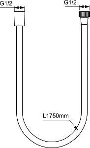 Душевой шланг Ideal Standard IDEALRAIN A4109XG купить в интернет-магазине сантехники Sanbest