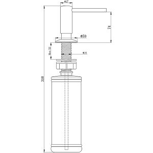 Диспенсер Paulmark Decus D004-GB черный глянец купить в интернет-магазине сантехники Sanbest