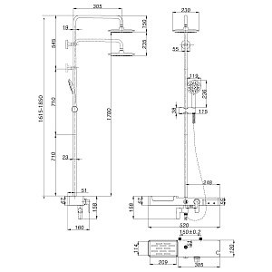 Душевая система Lemark Tropic LM7007C купить в интернет-магазине сантехники Sanbest