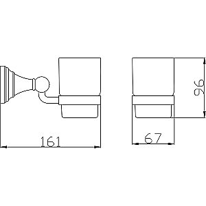 Стакан Rav-Slezak Morava MKA0201B белый купить в интернет-магазине сантехники Sanbest