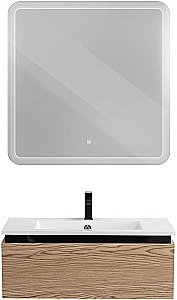 Тумба с раковиной Cezares Slider 80 SLIDER-800-1C-SO-RT дуб тангент для ванной в интернет-магазине Sanbest