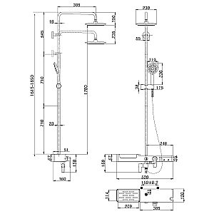 Душевая система Lemark Tropic LM7007C купить в интернет-магазине сантехники Sanbest