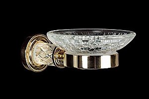 Мыльница Boheme Murano Cristal 10903-CRST-G купить в интернет-магазине сантехники Sanbest
