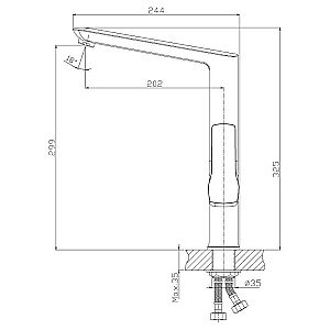 Смеситель для кухни Rossinka Z35-26U купить в интернет-магазине сантехники Sanbest