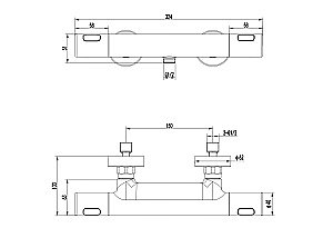 Cмеситель для душа Aquatek Ника AQ1863CR хром купить в интернет-магазине сантехники Sanbest