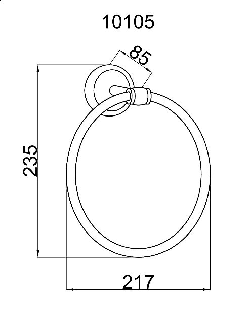 Полотенцедержатель-кольцо Boheme Palazzo Bianco 10105 купить в интернет-магазине сантехники Sanbest