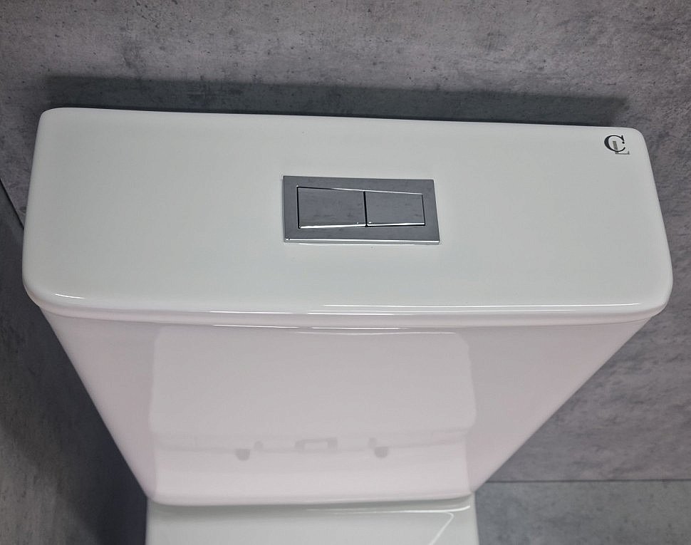 Унитаз напольный CeramaLux TR2176-1 белый, с бачком, с крышкой микролифт, слив торнадо купить в интернет-магазине Sanbest