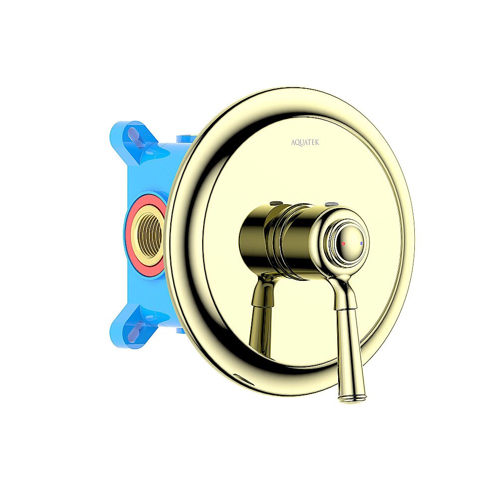 Cмеситель для душа Aquatek Классик AQ1566PG золото полированное купить в интернет-магазине сантехники Sanbest