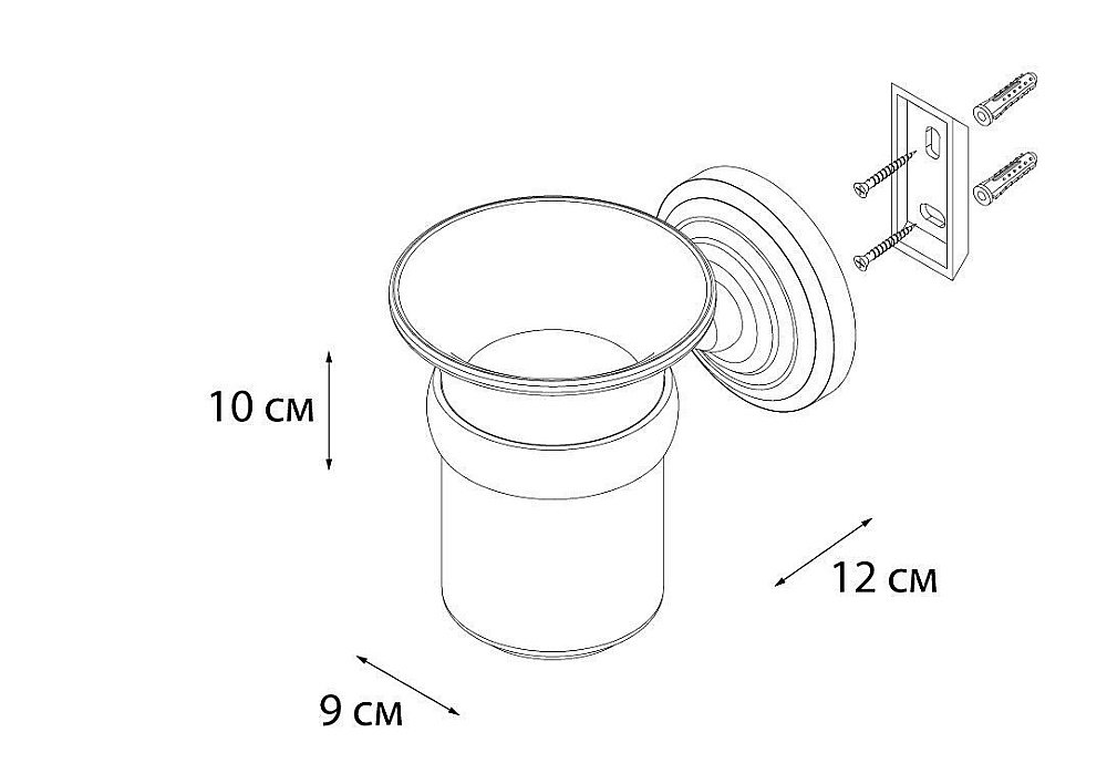 Стакан FIXSEN RETRO FX-83806 купить в интернет-магазине сантехники Sanbest