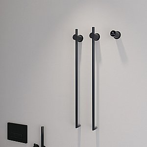 Полотенцесушитель электрический ABBER Charme AH4002MB черный матовый купить в интернет-магазине сантехники Sanbest