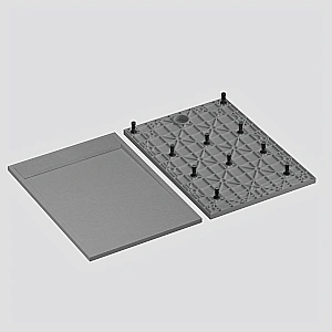 Душевой поддон RGW TMC-Co 553902911-10 90x110 Бетон купить в интернет-магазине Sanbest