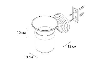 Стакан FIXSEN RETRO FX-83806 купить в интернет-магазине сантехники Sanbest