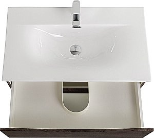 Тумба с раковиной BelBagno MARINO-CER-N-900-2C-SO-RNG-P Rovere Nature Grigio для ванной в интернет-магазине Sanbest
