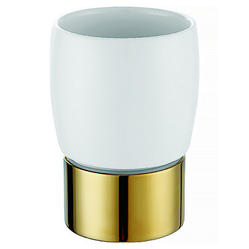 Стакан для зубных щеток Azario ELVIA AZ-126AG золото купить в интернет-магазине сантехники Sanbest