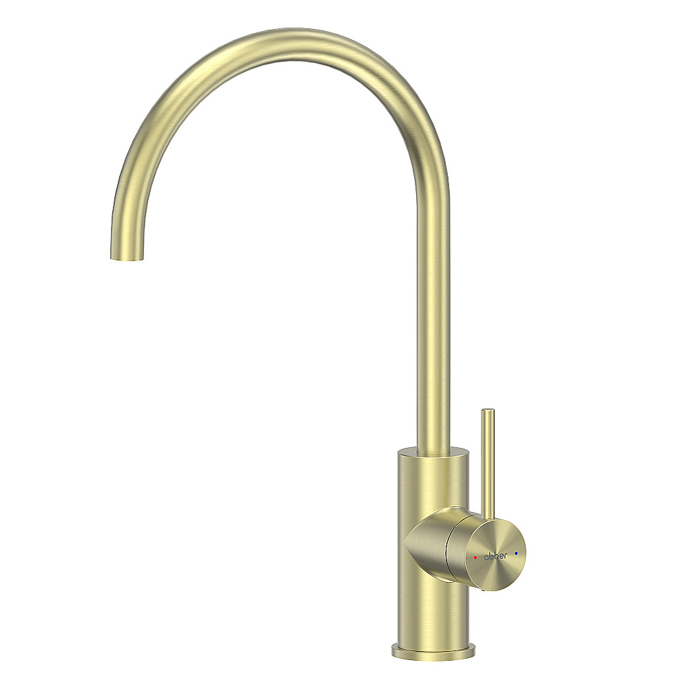 Смеситель для кухни Abber Wasser Kreis 316 AF8114BG брашированное золото купить в интернет-магазине сантехники Sanbest