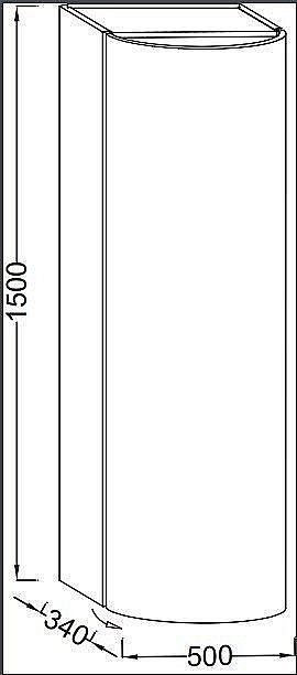 Колонна подвесная Jacob Delafon PRESQU`ILE EB1115 50 для ванной в интернет-магазине сантехники Sanbest