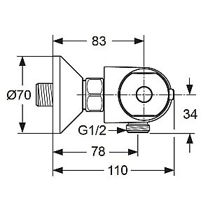 Смеситель для душа VIDIMA V-STYLE A6193AA купить в интернет-магазине сантехники Sanbest