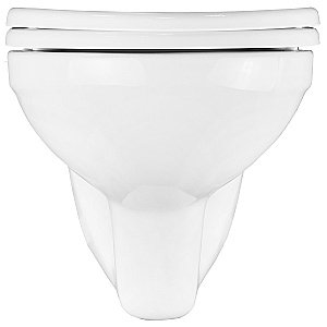 Унитаз подвесной Creo Ceramique PROJECT 4551+PR1100N с инсталляцией Loranto безободковый, с сиденьем микролифт, белый купить в интернет-магазине Sanbest