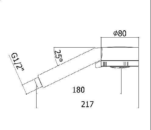 Душевая лейка Cezares ARTICOLI VARI CZR-D3F-BIO белая купить в интернет-магазине сантехники Sanbest