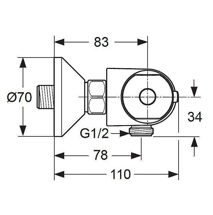 Смеситель для душа VIDIMA V-STYLE A6193AA купить в интернет-магазине сантехники Sanbest