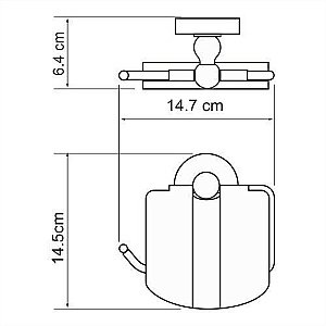 Держатель туалетной бумаги WasserKRAFT K-6925 купить в интернет-магазине сантехники Sanbest