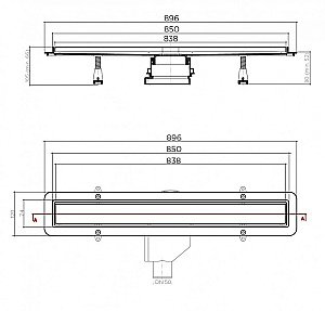 Душевой трап Pestan Betto Line 850 купить в интернет-магазине Sanbest