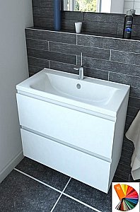 Тумба с раковиной Эстет Bali 90 любой цвет тумбы и раковины под заказ для ванной в интернет-магазине Sanbest