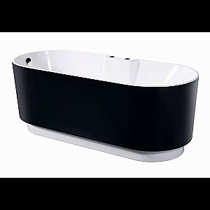 Ванна акриловая Orans NL-601 FTSH 175х75 черная, белая с гидромассажем купить в интернет-магазине Sanbest
