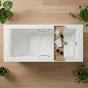 Ванна Delice Diapason DLR330063R-M 175х70 белая матовая/ручки хром купить в интернет-магазине Sanbest