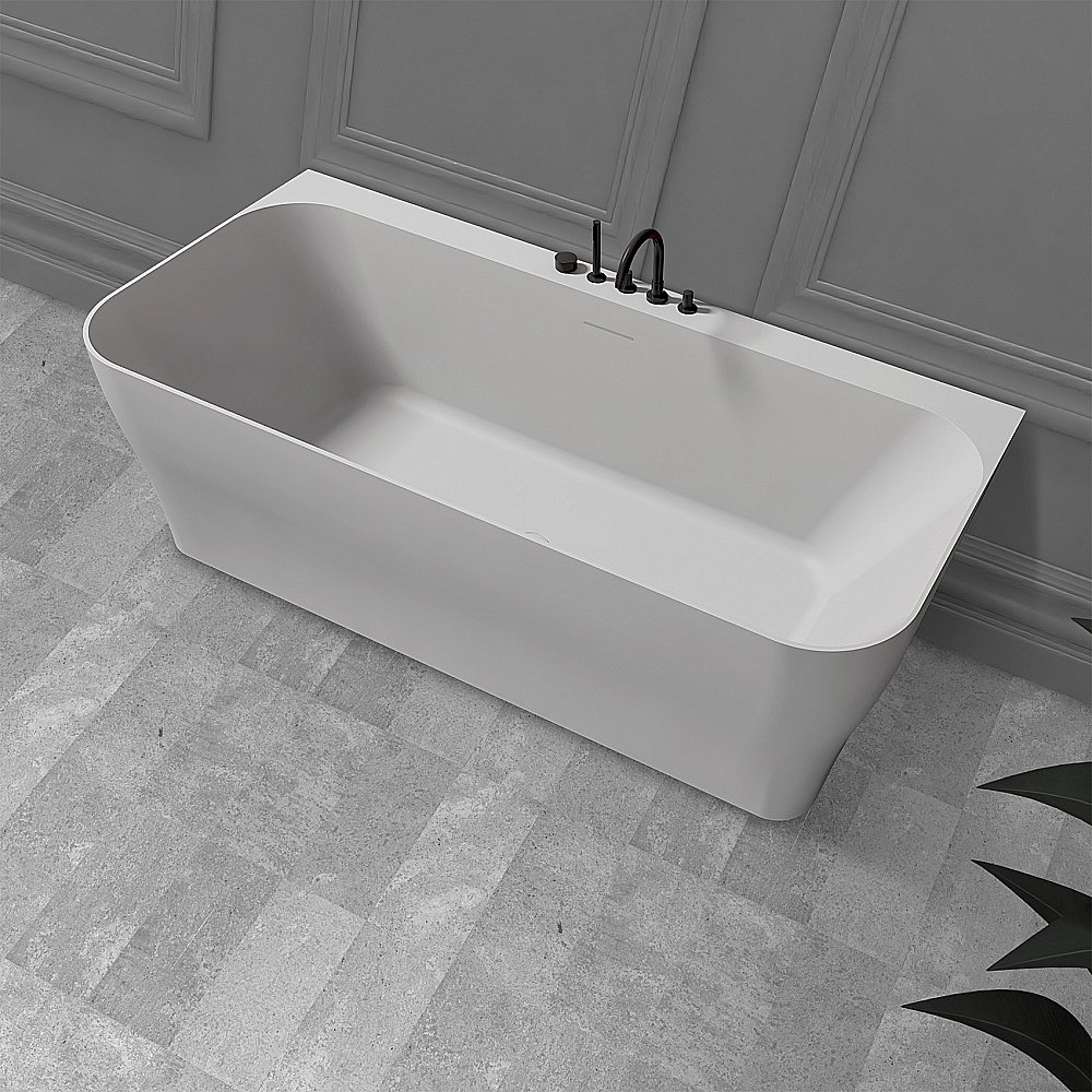 Ванна из искусственного камня ABBER Stein AS9616 170х80 белая матовая купить в интернет-магазине Sanbest
