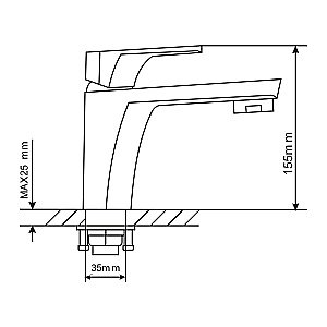 Смеситель для раковины MIXLINE ML 530476 купить в интернет-магазине сантехники Sanbest