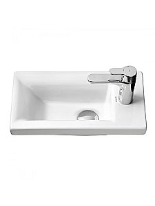 Тумба с раковиной Orange Мини 40 Mini-40TUW+Ra белый глянец для ванной в интернет-магазине Sanbest