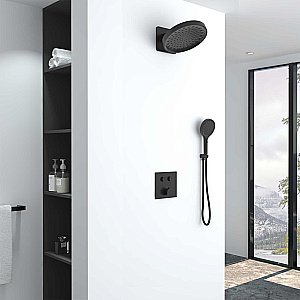 Душевая система Vincea Inspire VSFW-421I3MB черная матовая купить в интернет-магазине сантехники Sanbest