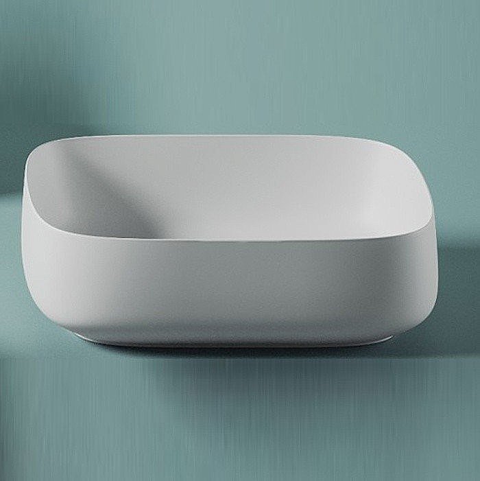 Раковина накладная Artceram Cognac Quadro 56 COL009 01 00 Bianco купить в интернет-магазине Sanbest