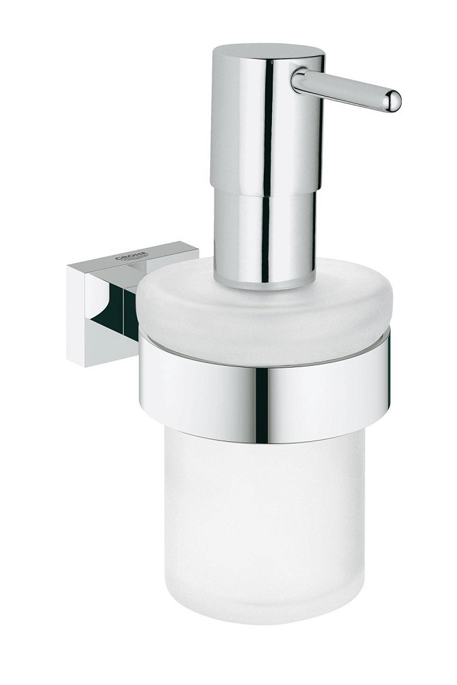 Дозатор для жидкого мыла Grohe Essentials 40394001 с держателем Essentials Cube купить в интернет-магазине сантехники Sanbest