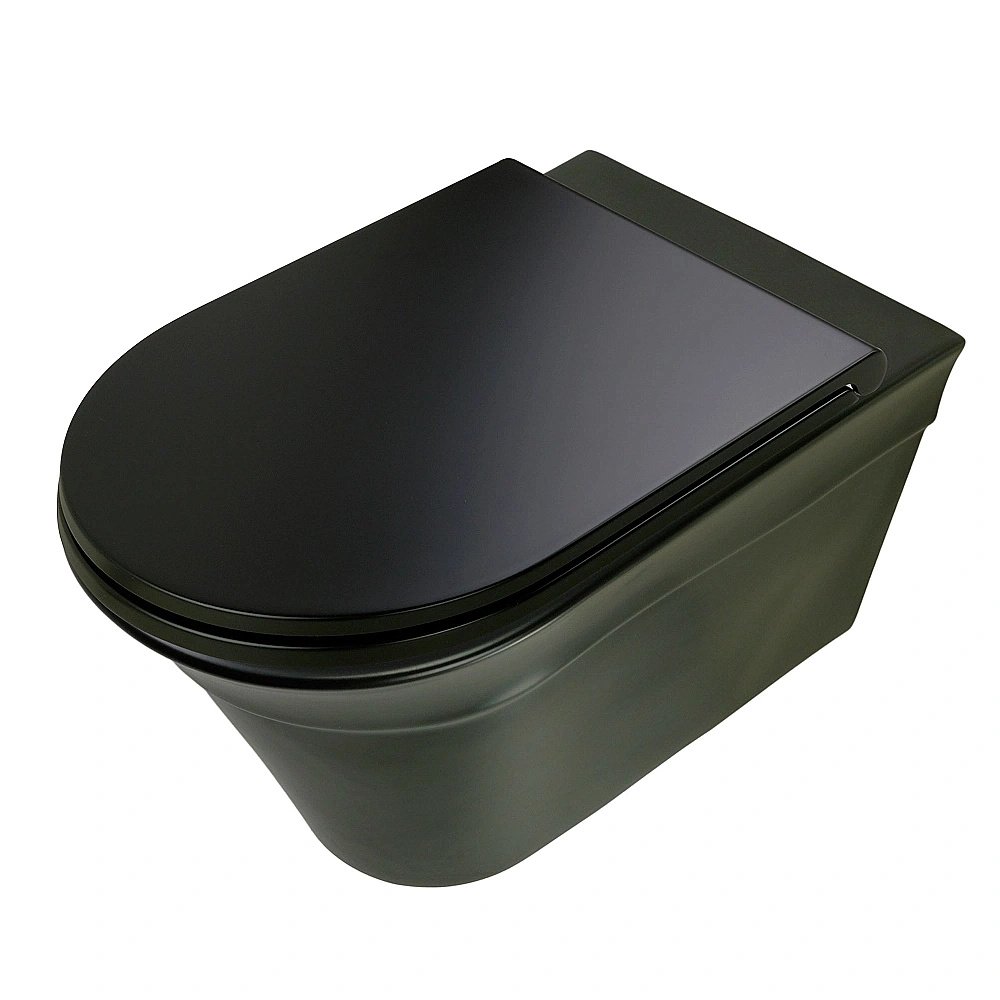 Унитаз подвесной Migliore MONACO 32063, черный матовый, безободковый купить в интернет-магазине Sanbest