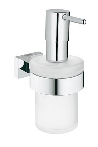 Дозатор для жидкого мыла Grohe Essentials 40394001 с держателем Essentials Cube купить в интернет-магазине сантехники Sanbest