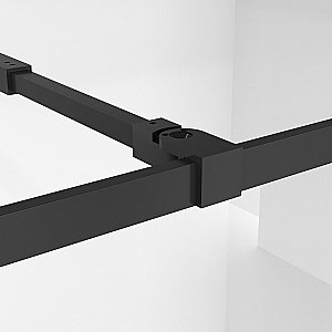 Душевое ограждение Niagara Nova NG-688-10BLACK 100 прозрачное с рисунком/профиль черный матовый купить в интернет-магазине Sanbest