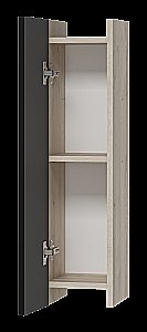 Шкаф подвесной Misty Поло 20 О-Пол08020-014По Антрацит / Дуб Галифакс белый для ванной в интернет-магазине сантехники Sanbest