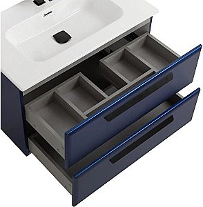 Тумба с раковиной Cezares ECO-CER-N 80 ECO-CER-N-800-2C-SO-SPF-P сапфир для ванной в интернет-магазине Sanbest