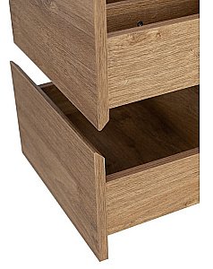 Тумба с раковиной Art&Max Family-M 40 подвесная, дуб харбор золотой для ванной в интернет-магазине Sanbest