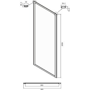 Душевой уголок Ambassador Forsa NX 17021104NX-70NX 130х70 стекло прозрачное/профиль хром купить в интернет-магазине Sanbest