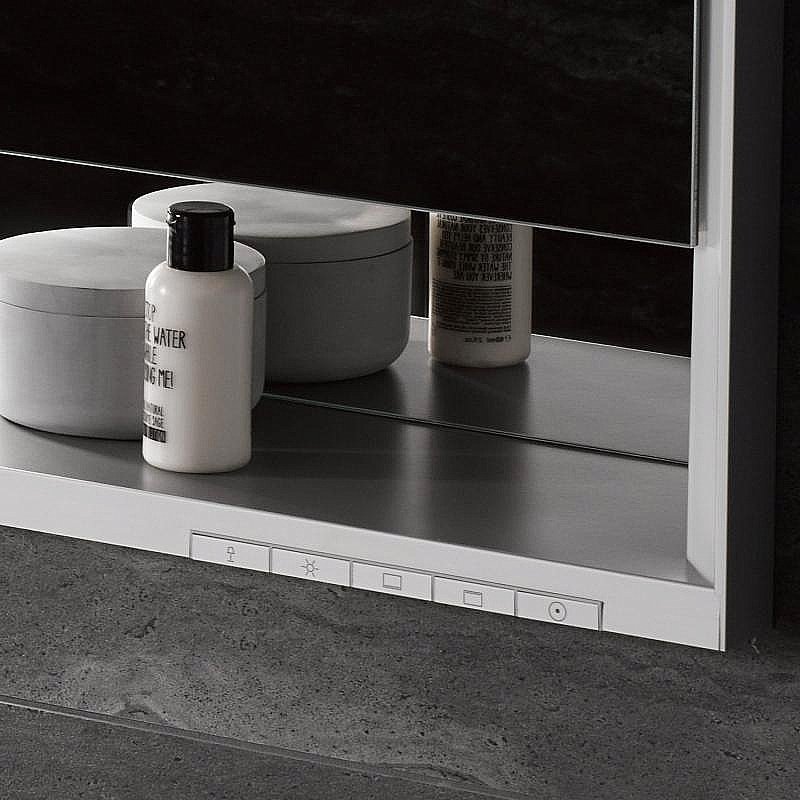 Зеркальный шкаф KEUCO Royal Lumos 14305171301 120 серебро купить в интернет-магазине сантехники Sanbest