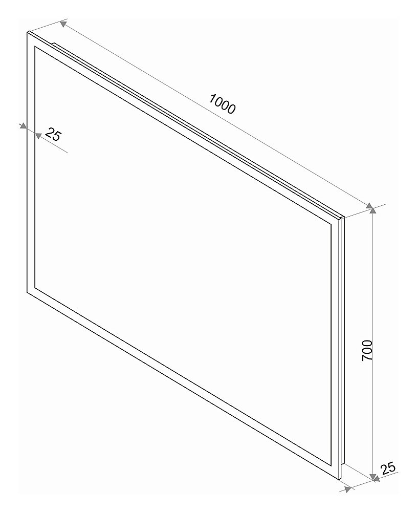Зеркало Континент Mercury ЗЛП624 100x70 в ванную от интернет-магазине сантехники Sanbest