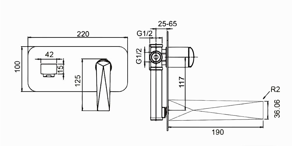 Смеситель для раковины Boheme Venturo 375 купить в интернет-магазине сантехники Sanbest