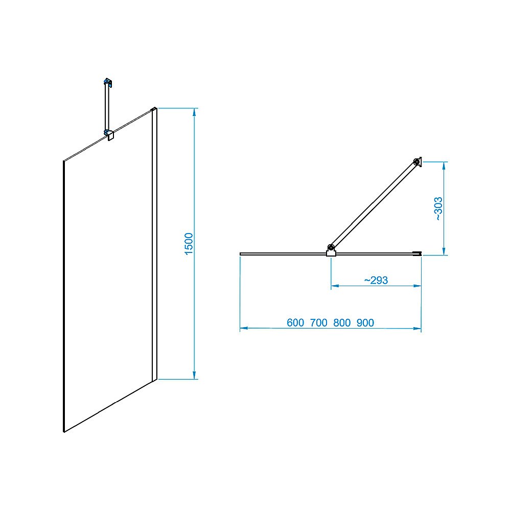 Шторка для ванны RGW Screens SC-151 351115109-11 90х150 стекло прозрачное/профиль хром купить в интернет-магазине Sanbest