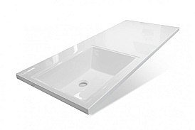 Раковина Эстет Даллас 115 белая, левая купить в интернет-магазине сантехники Sanbest