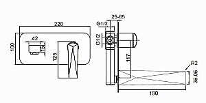Смеситель для раковины Boheme Venturo 375 купить в интернет-магазине сантехники Sanbest