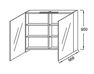 Зеркальный шкаф Jacob Delafon EB787RU-N18 105 белый купить в интернет-магазине сантехники Sanbest
