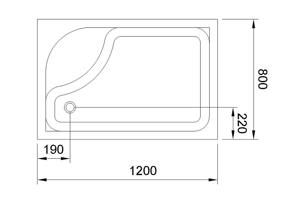 Душевой поддон Royal Bath BP 120х80 купить в интернет-магазине Sanbest